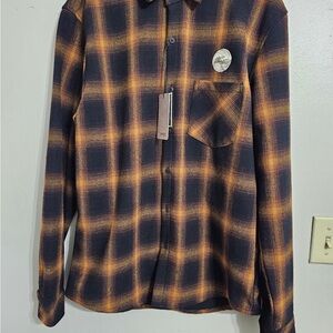 Nomad Mens Large Thermal Lined Flannel Long Sleeve Shirt